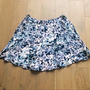 CUPCAKES&CASHMERE Watercolor Printed Mini Skirt